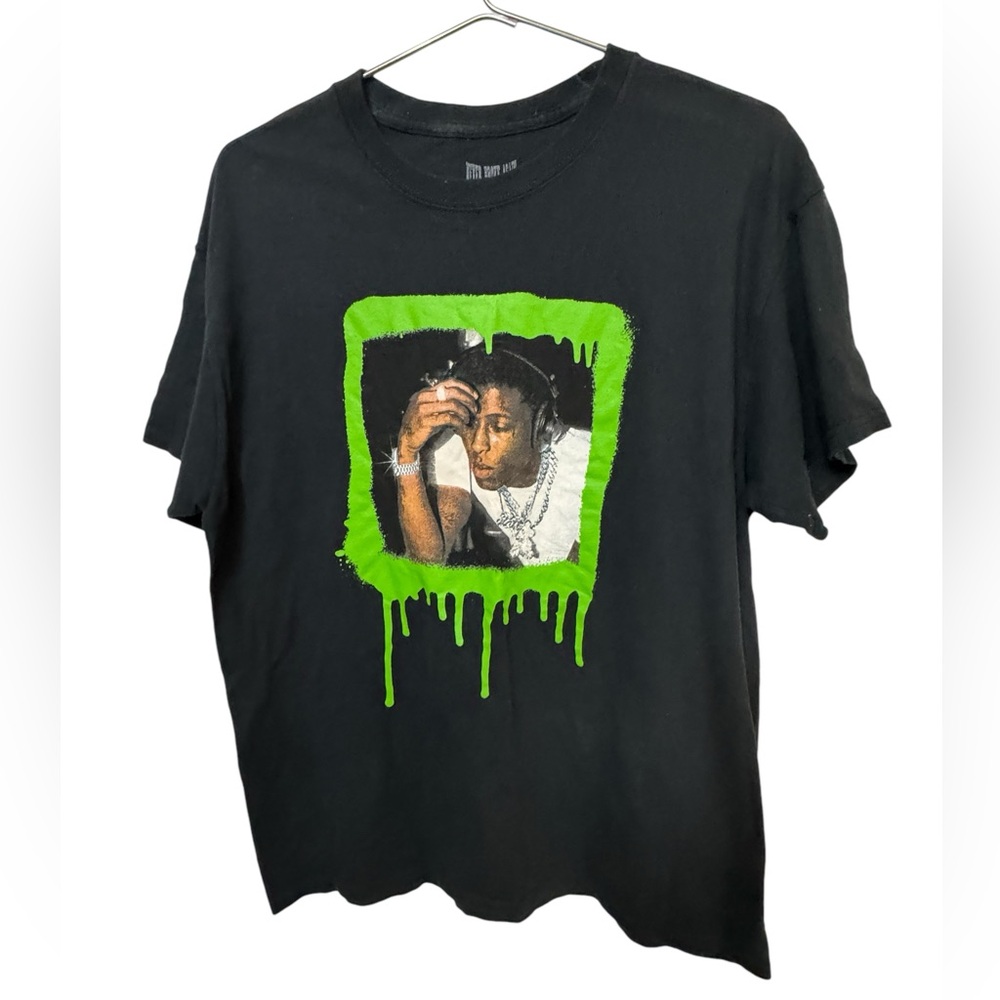 YB Crazy Youngboy Streetwear Never Broke Again Black Men’s L T-Shirt RAP Rare